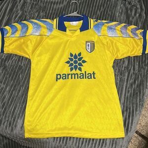🔥🔥 RARE VTG 1995 - 1997 Parmalat Parma A.C Yellow Away Jersey‎ - Men Size 3L